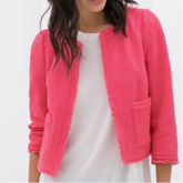 Zara Basic pink prayed structured blazer